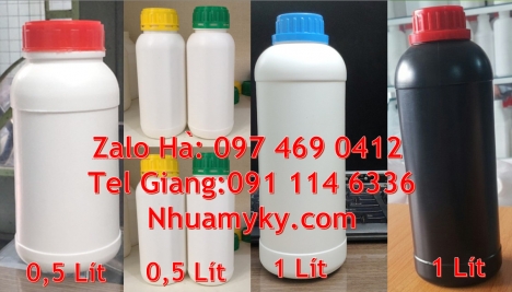 Chai nhựa 250 ml đựng hóa chất, Chai nhựa 500ml 1000ml đựng tinh dầu. Chai 500 ml đựng hóa chất, cha
