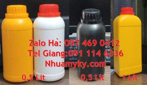 Chai nhựa 250 ml đựng hóa chất, Chai nhựa 500ml 1000ml đựng tinh dầu. Chai 500 ml đựng hóa chất, cha
