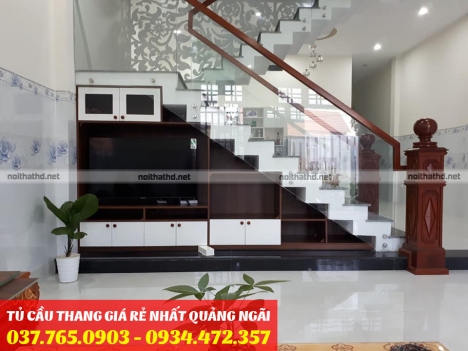 Thi Công Nội Thất Phòng Khách Tủ Cầu Thang Giá Rẻ Tại Quảng Ngãi