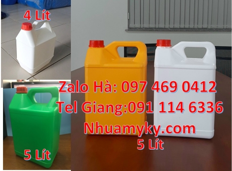 Can nhựa 2 lít có vòi ấn đựng thuốc thủy sản Can gia sỉ, Can 1 lít đựng axit, Can 1l quay, can 2l vò