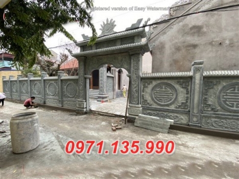 Kích thước mẫu cổng đá đẹp