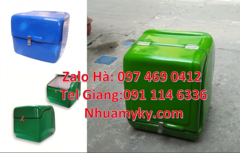Thùng giao hàng 62x52x62 cm, Thùng ship hàng giữ nhiệt, Thùng giao cafe, Thùng shipper, Thùng giao b