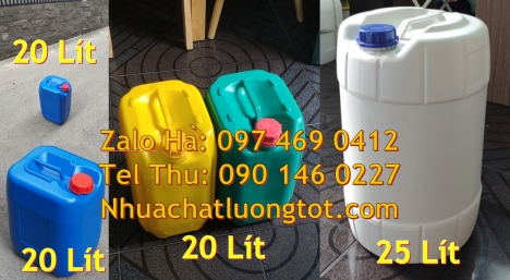 can dẹp 30 lít đựng thuốc thú y giá rẻ, can 20l 1kg, can 25l xanh Can nhựa 25 lít vuông xanh đựng