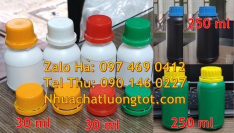 chai xịt phun sương 500ml, chai 250ml đựng thuốc thủy sản, chai 500ml đựng trà sữa, chai 1l đựng sữa