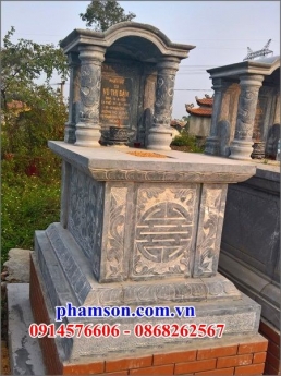lăng mộ đá có mái che đẹp tại Vĩnh Long