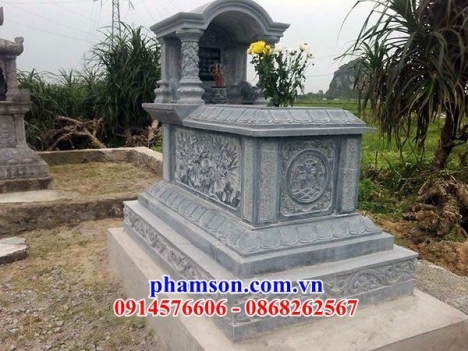 lăng mộ đá có mái che đẹp tại Vĩnh Long