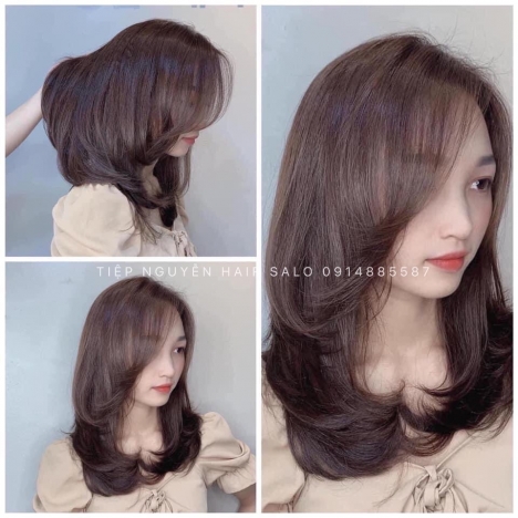 Tóc bob layer: tóc bob uốn layer cho nàng thích phá cách - Tiệp Nguyễn Hair Salon