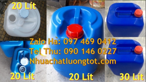 can dẹp 30 lít đựng thuốc thú y giá rẻ, can 20l 1kg, can 25l xanh Can nhựa 25 lít vuông xanh đựng