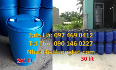 Phuy nhựa 150 lít nắp mở, Phuy nhựa đựng hóa chất, Thùng phuy nhựa 120 lít, thùng phuy 220 lít, Bán