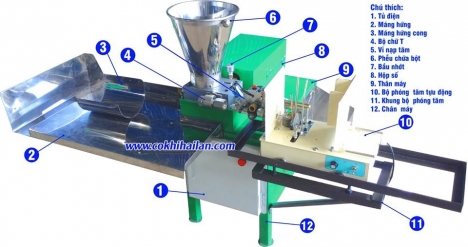 Máy làm nhang cây tự động của công ty Hải Lan