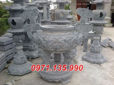 Báo giá mẫu lư đỉnh hương bằng đá khối