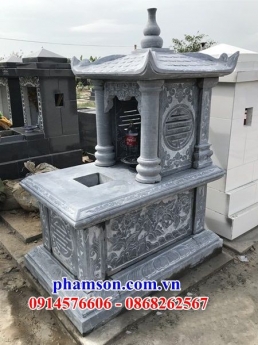 lăng mộ đá có mái che đẹp tại Vĩnh Long