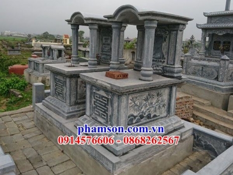 lăng mộ đá có mái che đẹp tại Vĩnh Long