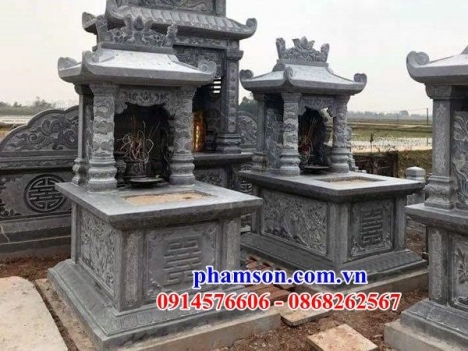lăng mộ đá có mái che đẹp tại Vĩnh Long