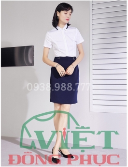 Mẫu đồng phục sơ mi nữ công sở chất liệu tốt, form dáng chuẩn đẹp