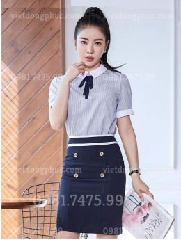 Mẫu đồng phục sơ mi nữ công sở chất liệu tốt, form dáng chuẩn đẹp
