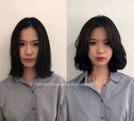Tóc layer xoăn mái bay cho nàng thêm trẻ trung năng động - Tiệp Nguyễn Hair Salon