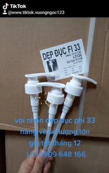 vòi nhấn dẹp đục phi 33 hàng chuẩn  sẵn tại kho Cty