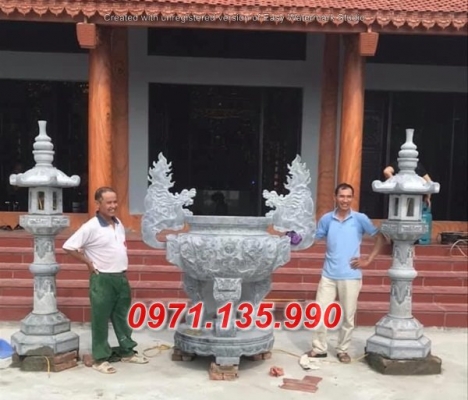 Báo giá mẫu lư đỉnh hương bằng đá khối