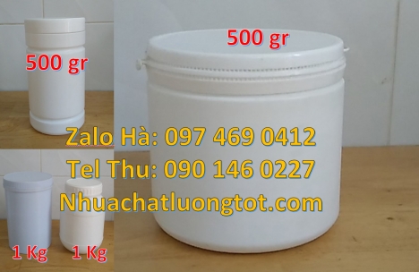 Hũ 0.5 lít, hũ 0.5kg lùn Hũ 2kg cao cấp, Hũ nhựa 1kg giá rẻ, Hũ tròn 0.6l, Hũ đựng hóa chất, Hủ nhựa