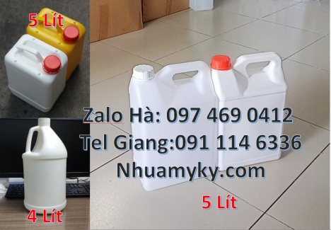 can vòi nhấn, can đựng nông dược Can đựng thuốc sâu, Sỉ lẻ can hdpe, Can 5l đựng cồn sát khuẩn, Can
