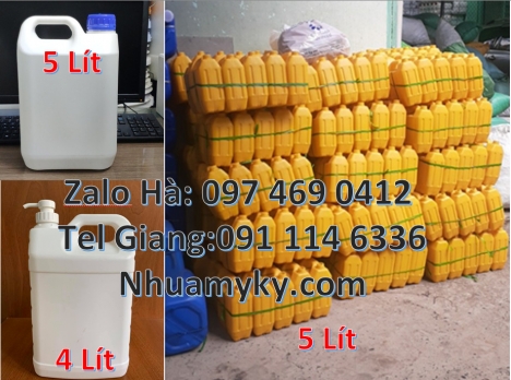 can vòi nhấn, can đựng nông dược Can đựng thuốc sâu, Sỉ lẻ can hdpe, Can 5l đựng cồn sát khuẩn, Can