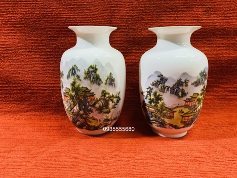 Giao lưu đôi bình gốm giang tây phong cảnh