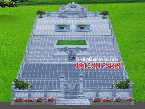 5 Mẫu thiết kế khuôn viên khu lăng mộ nghĩa trang gia đình dòng họ đẹp
