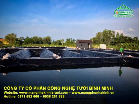 Màng chống thấm hdpe, bạt lót hồ, bạt hdpe nuôi tôm cá, bạt lót hồ bình minh