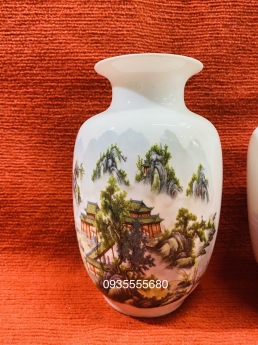 Giao lưu đôi bình gốm giang tây phong cảnh