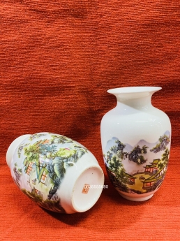 Giao lưu đôi bình gốm giang tây phong cảnh