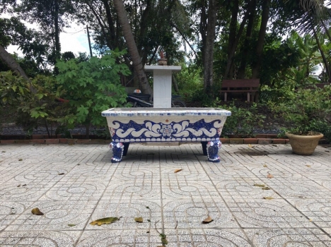 Cơ sở chậu hoa Thế Sơn - chậu hoa dán sành sứ - chậu khảm sành - cẩn miễng