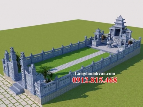 5 Mẫu thiết kế khuôn viên khu lăng mộ nghĩa trang gia đình dòng họ đẹp