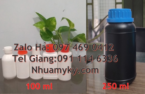 Chai nhựa 100ml 250ml đựng trà sữa, Chai 100ml màu trong, bình nhựa 0.5 lít,Chai 1000ml đựng hóa chấ