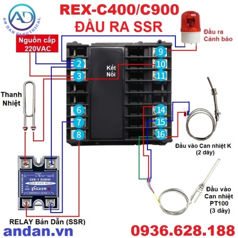 Bộ Điều Khiển Nhiệt Độ REX-C400