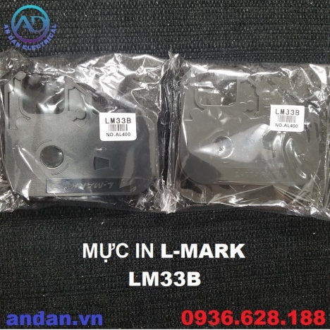 Mực in LM33B L-MARK dùng cho máy LK-320, LK-330 màu Đen 12mmx80m