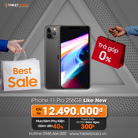 Sale cực sốc Iphone 11 pro 256G tại Tablet Plaza