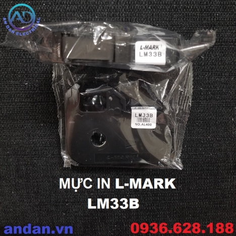 Mực in LM33B L-MARK dùng cho máy LK-320, LK-330 màu Đen 12mmx80m