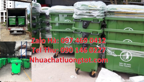 xe thu gom rác, Xe thu gom rác 660l 1000l hdpe, Xe gom rác 660l 3 bánh đúc, xe thu gom rác, xe chở r