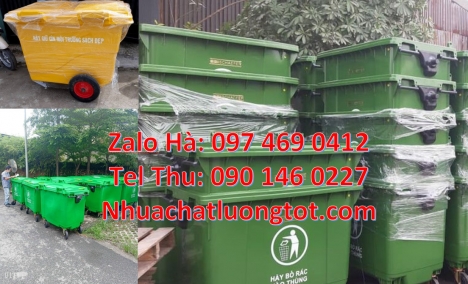 xe thu gom rác, Xe thu gom rác 660l 1000l hdpe, Xe gom rác 660l 3 bánh đúc, xe thu gom rác, xe chở r