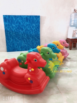 Bập bênh đơn con cún nhập khẩu dành cho bé
