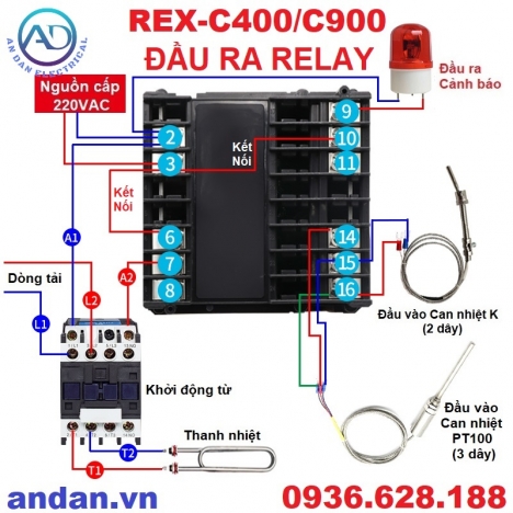 Bộ Điều Khiển Nhiệt Độ REX-C400