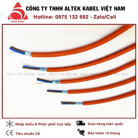 Cáp chống cháy 2x1.5 chống nhiễu 2C x 1.5mm2 Altek Kabel