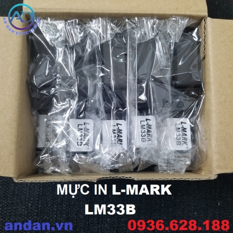 Mực in LM33B L-MARK dùng cho máy LK-320, LK-330 màu Đen 12mmx80m