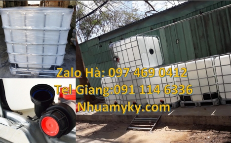 Thùng nhựa dung tích lớn 1000 lít, Tank IBC 1000L, thùng nhựa, thùng ibc 1000l, thùng phuy, thùng ib