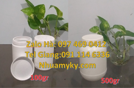 hũ 50gr garenty, hũ 100gr lùn, hũ 500gr vặn tròn, hũ 600ml trắng đục Hũ nhựa 2kg đựng thực phẩm, hũ