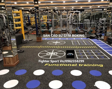 Sàn thảm phòng Gym. Cỏ Golf GYM