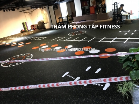 Sàn thảm phòng Gym. Cỏ Golf GYM