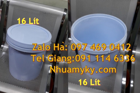 Xô nhựa đựng sơn 22 lít. Thùng sơn 5l quai nhựa, Xô nhựa 22 lít, thùng nhựa 19 l quai sắt Vỏ thù