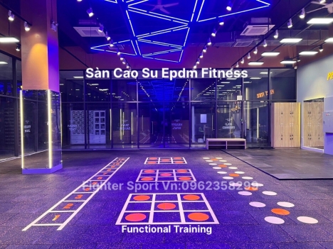 Sàn thảm phòng Gym. Cỏ Golf GYM